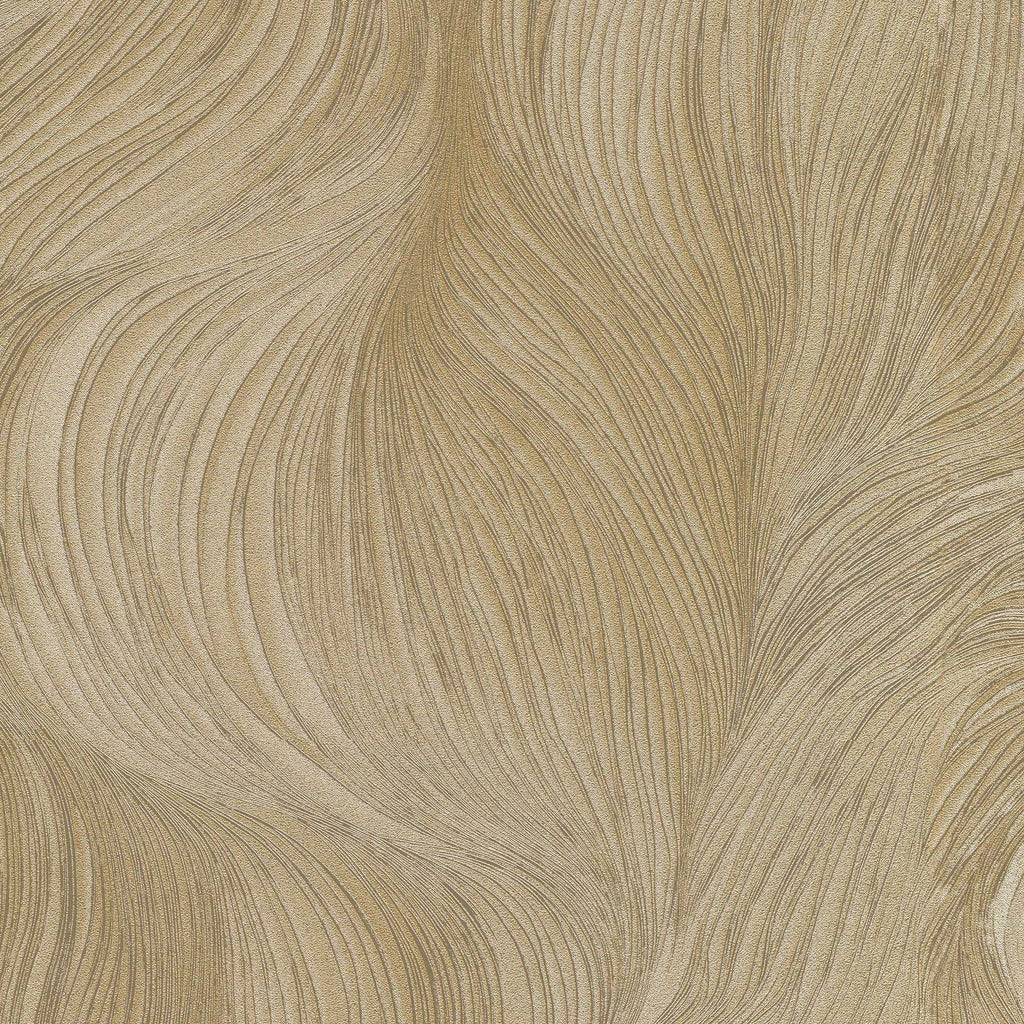Waves of Light Wallpaper - Gold pattern