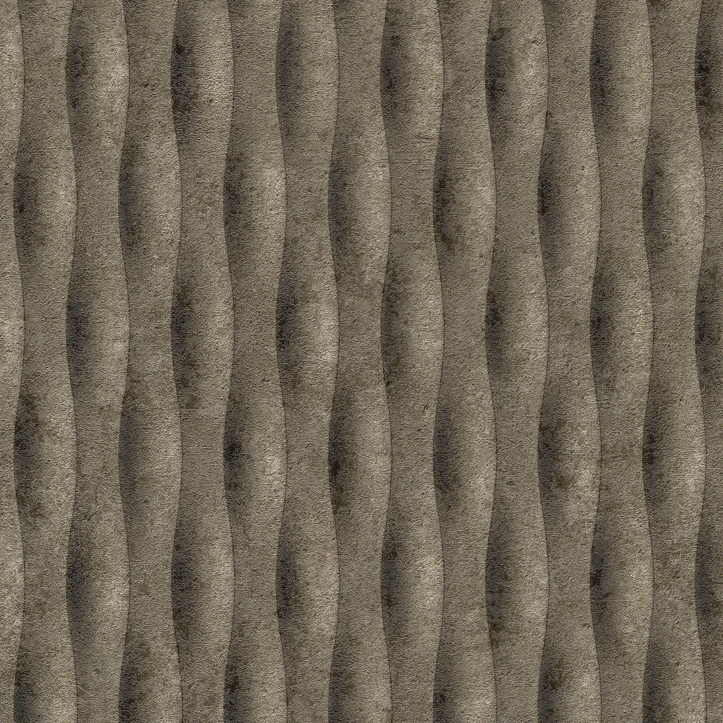 Concrete Illusion Wallpaper - Brown pattern