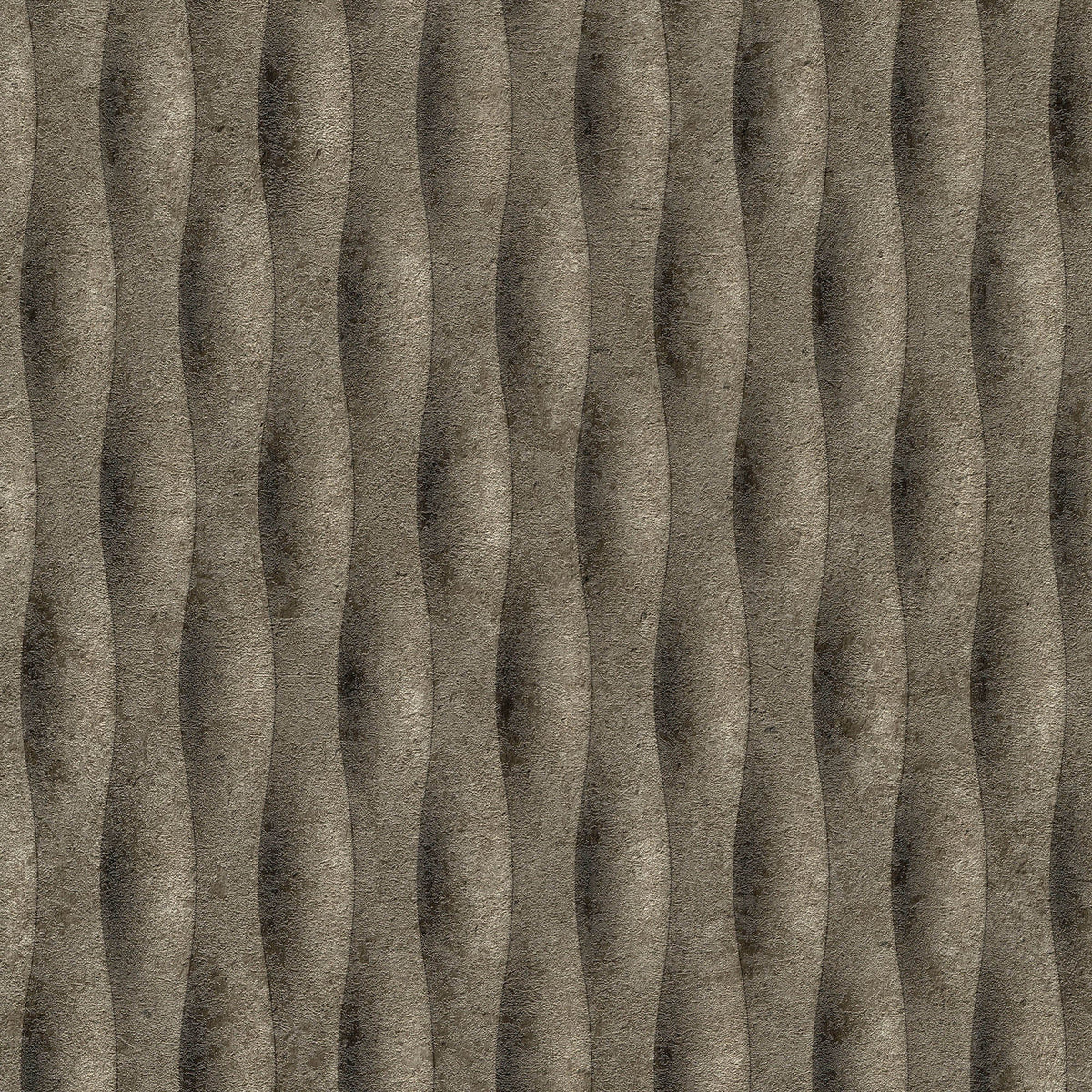 Concrete Illusion Wallpaper - Brown pattern