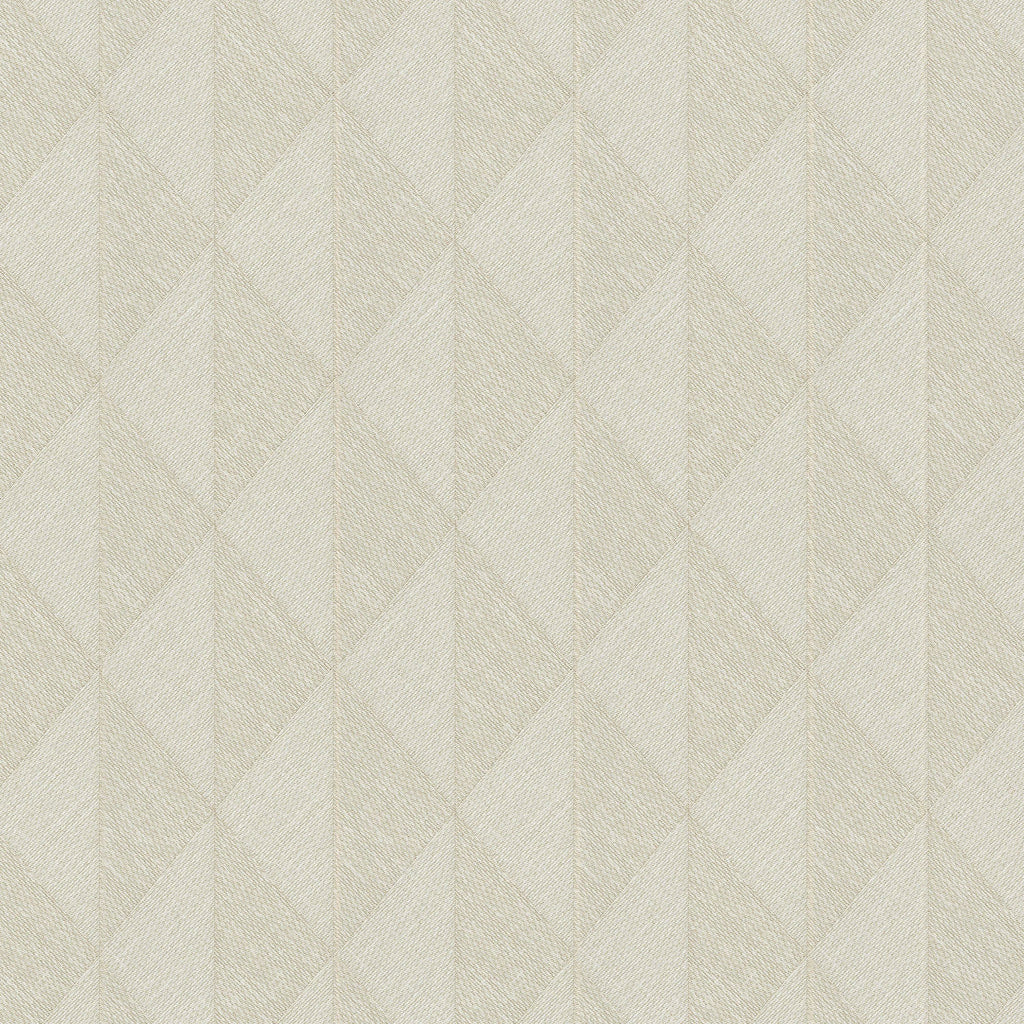 Woven Diamond Whisper Wallpaper - Beige pattern