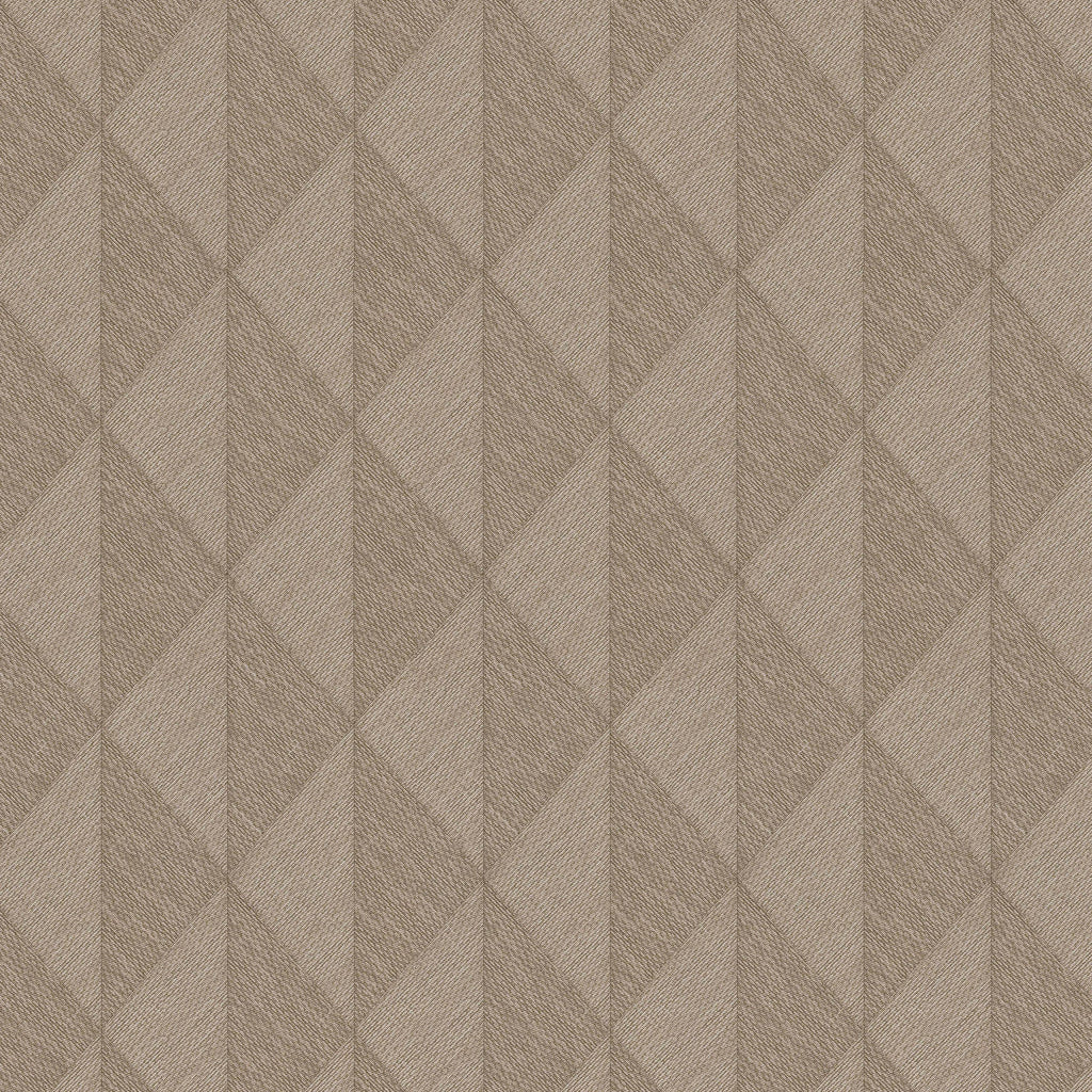 Woven Diamond Whisper Wallpaper - Brown pattern