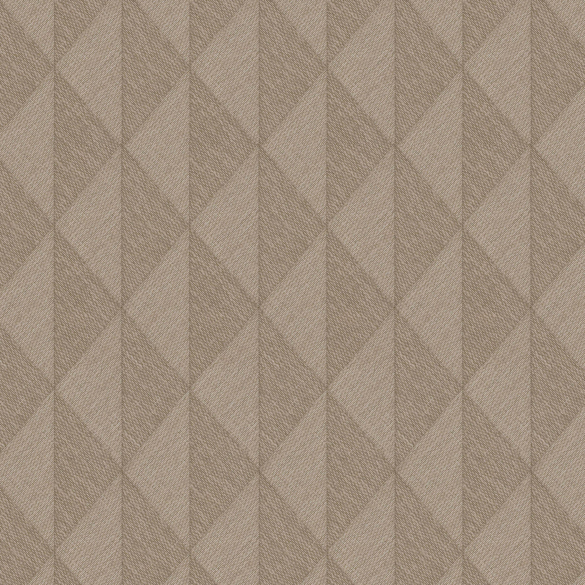Woven Diamond Whisper Wallpaper - Brown pattern
