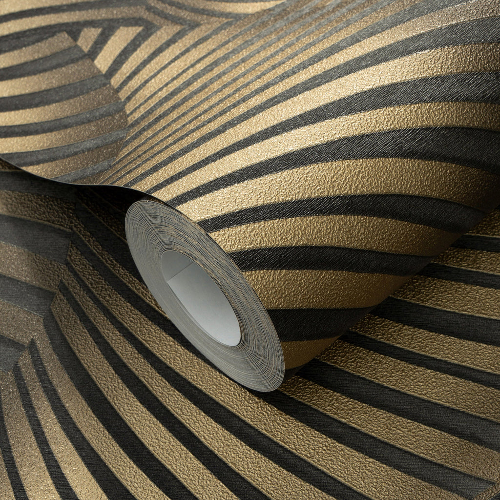 Twill Wallpaper - Black room view