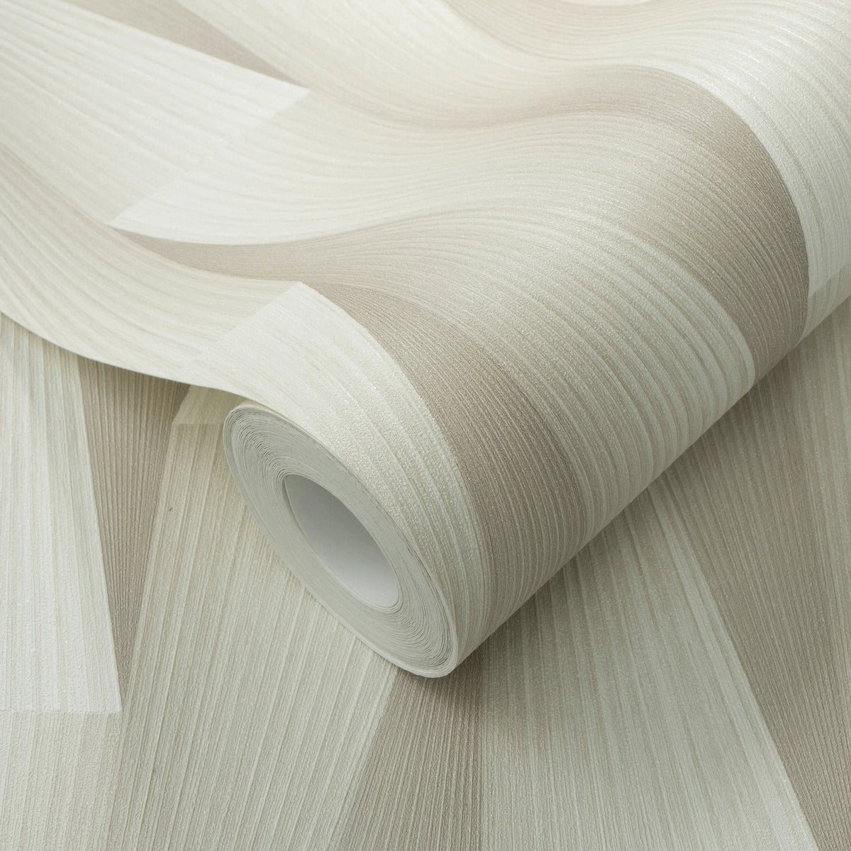Shift Wallpaper - Taupe room view