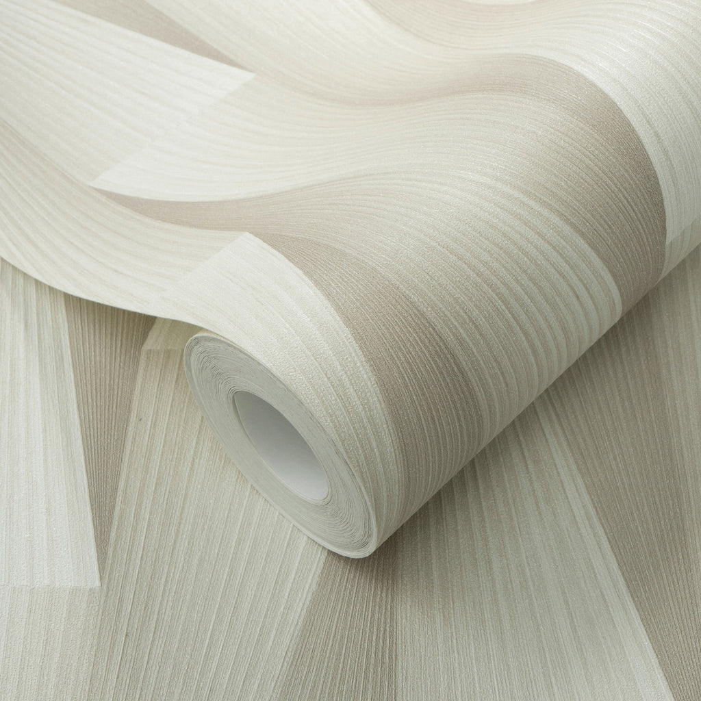 Shift Wallpaper - Taupe room view