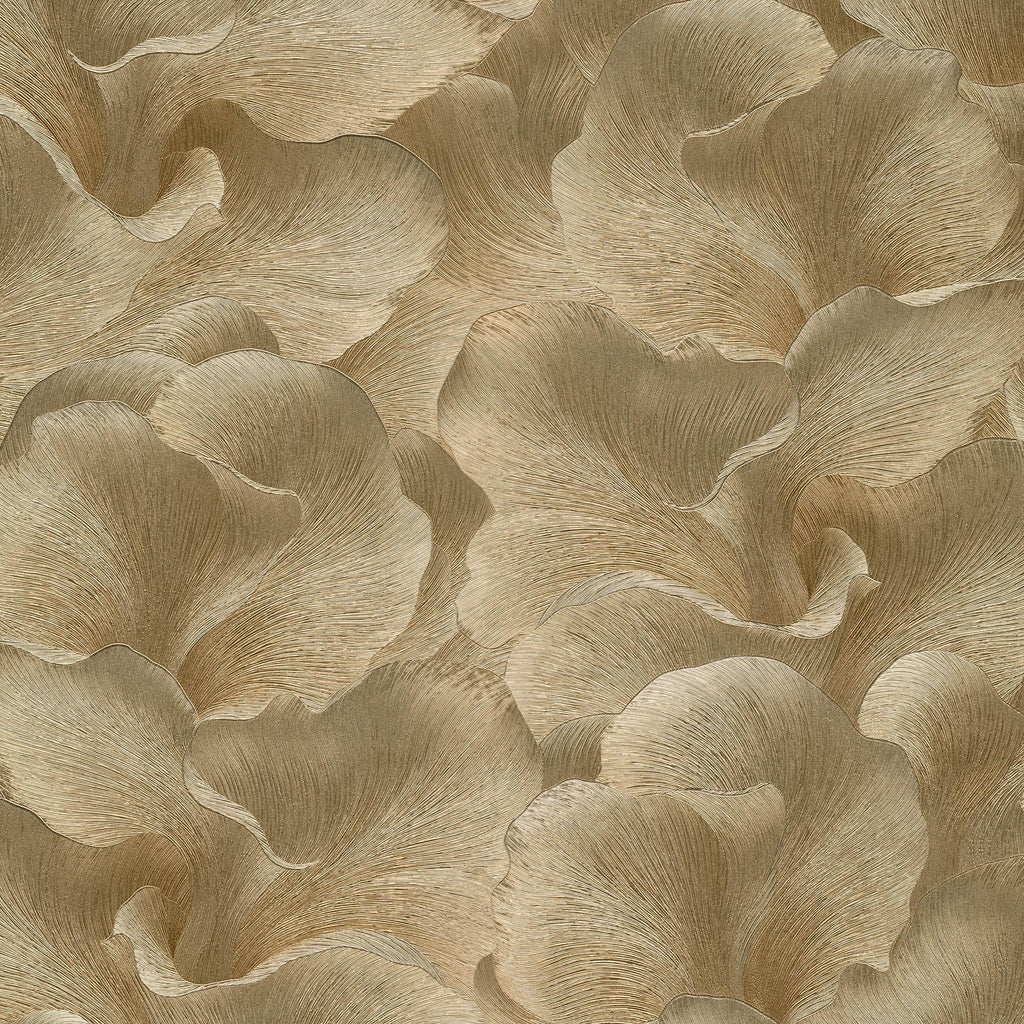 Floral Glow Wallpaper - Gold pattern