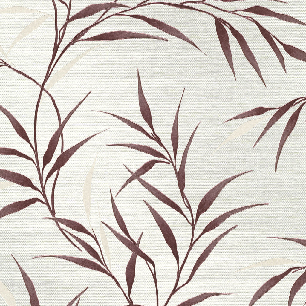 Yamato Leaves Wallpaper - Red pattern