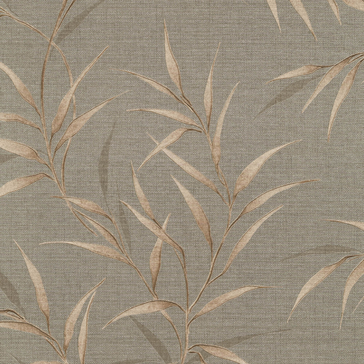 Yamato Leaves Wallpaper - Brown pattern