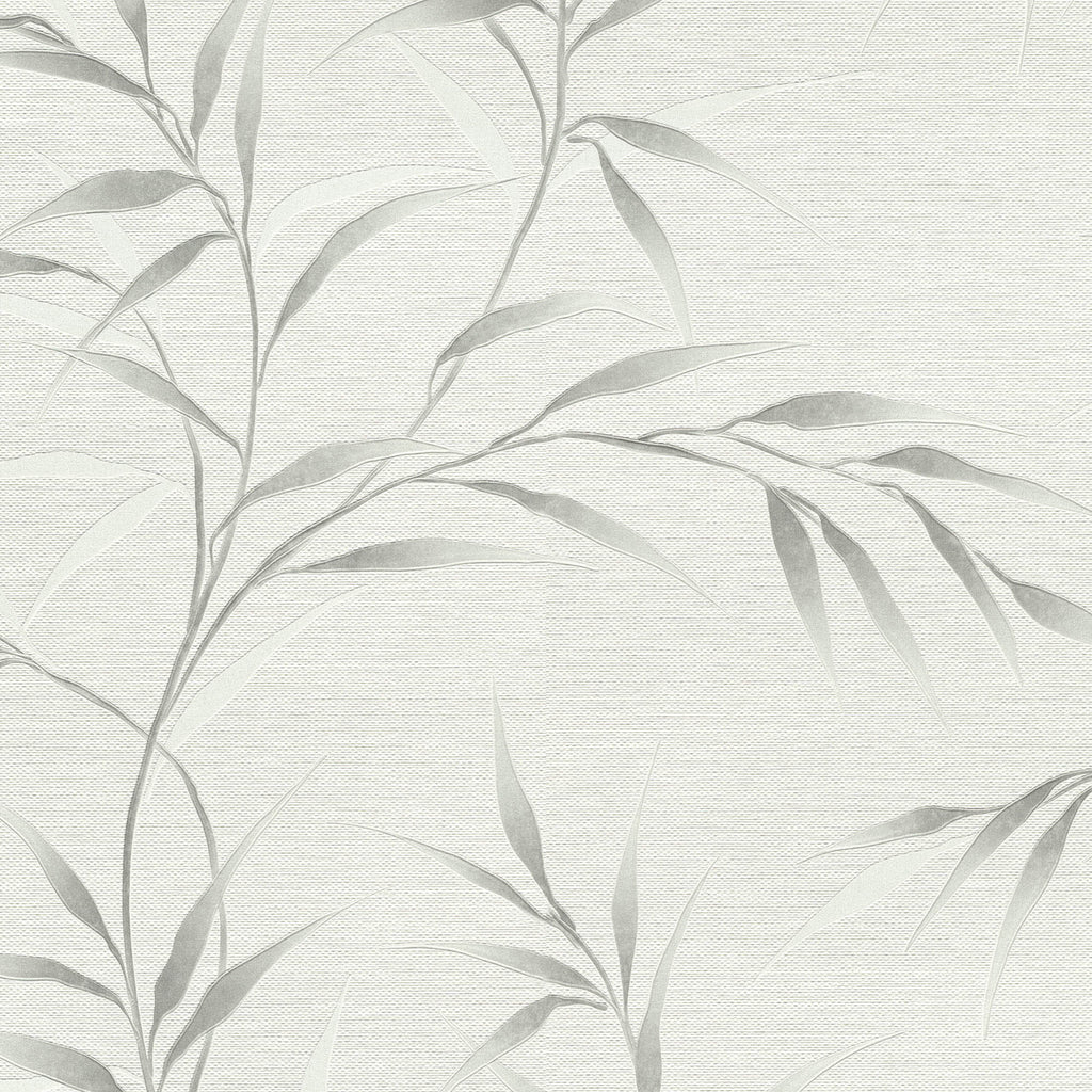 Yamato Leaves Wallpaper - Gray pattern