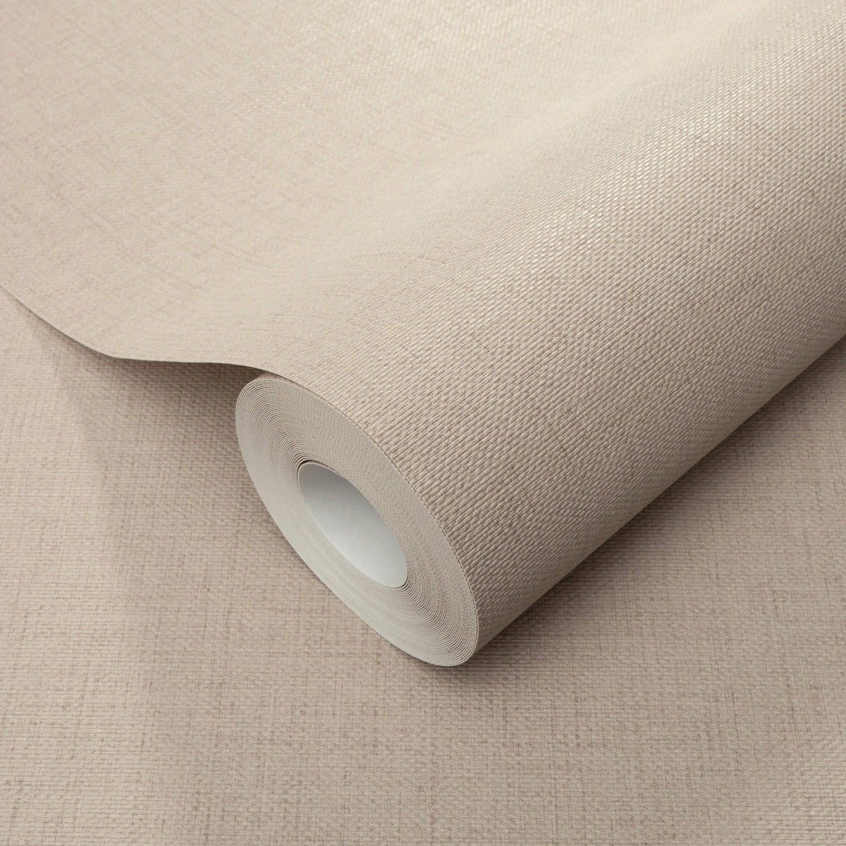 Echo Jute Texture Wallpaper - Taupe room view