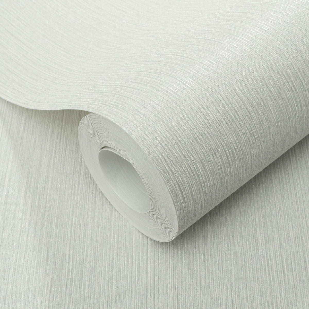 Soft Loom Stria Wallpaper - Gray room view