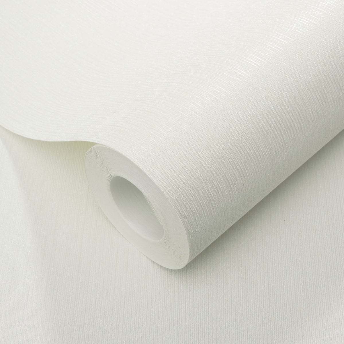 Soft Loom Stria Wallpaper - White room view