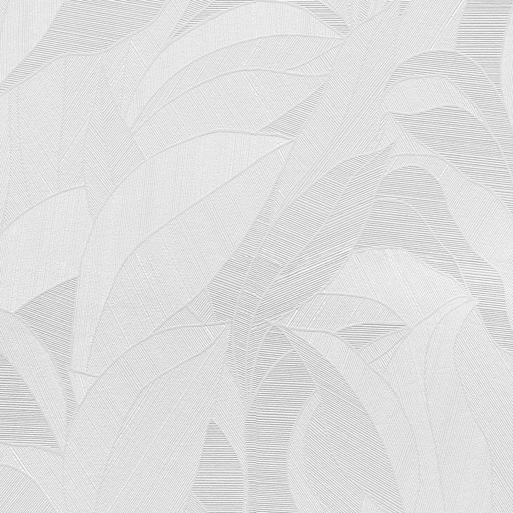 Silvana Leaves Wallpaper - White pattern