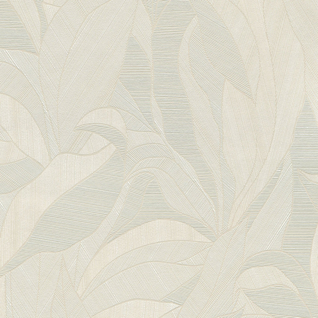Silvana Leaves Wallpaper - Beige pattern