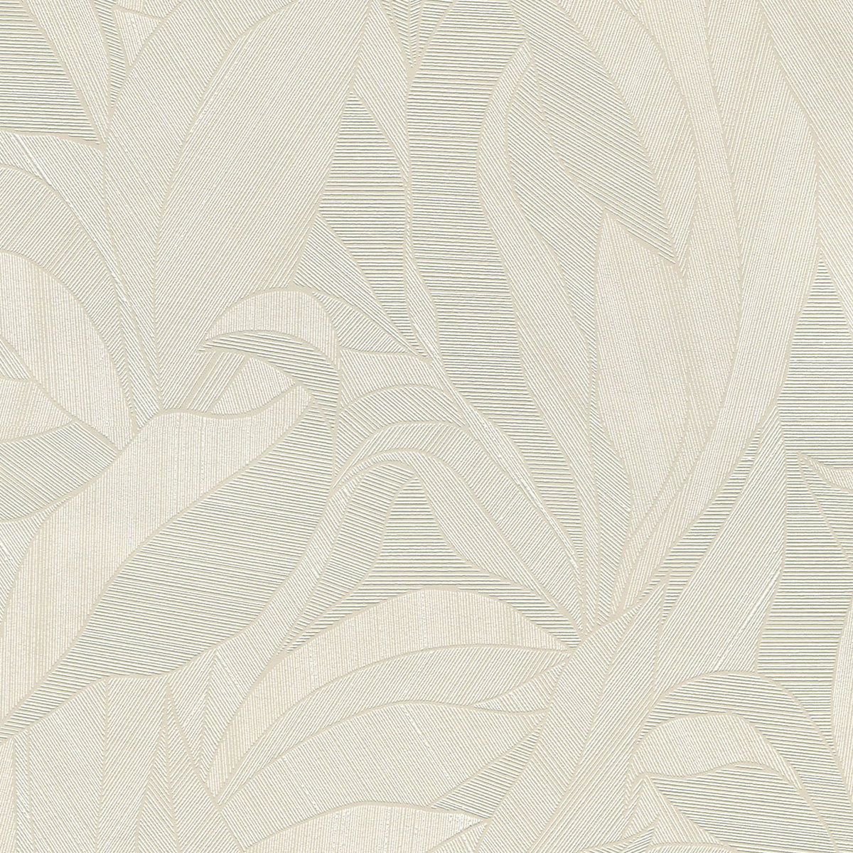 Silvana Leaves Wallpaper - Beige pattern