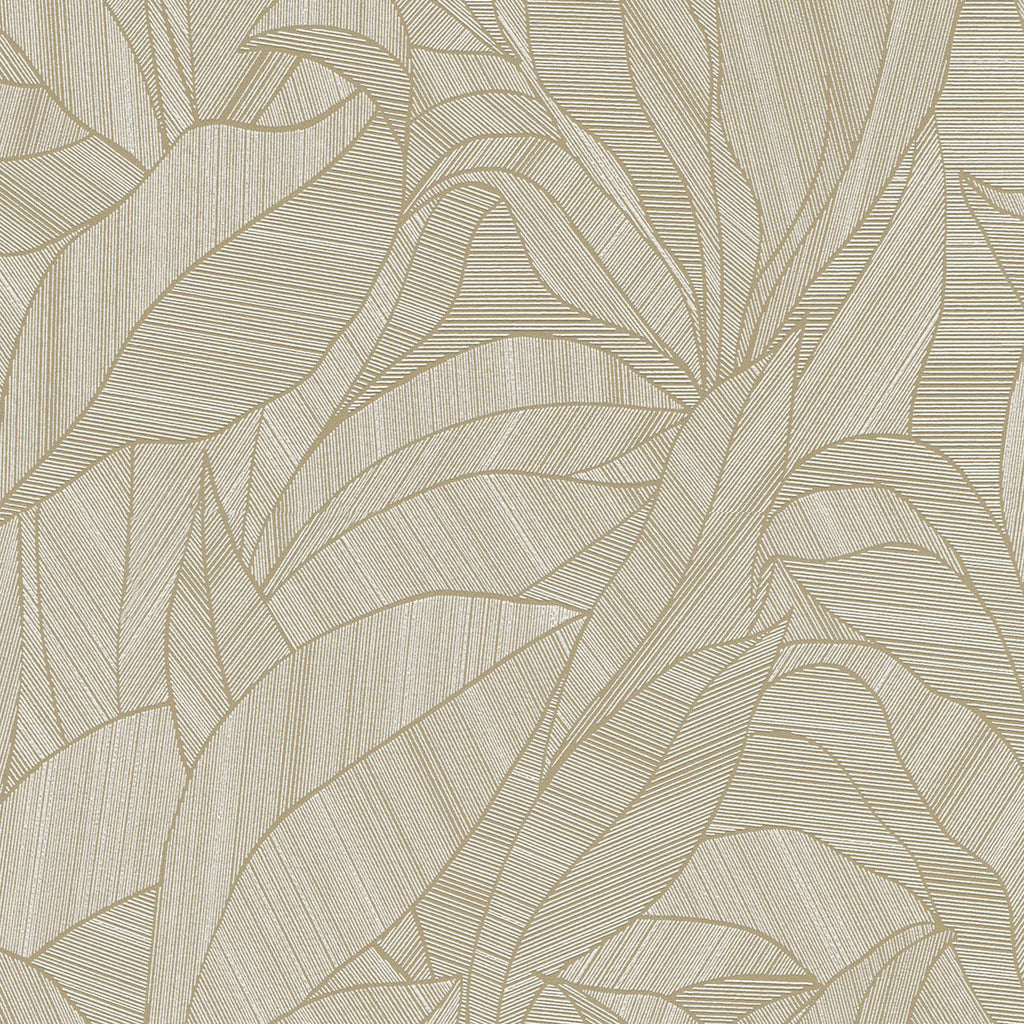 Silvana Leaves Wallpaper - Brown pattern