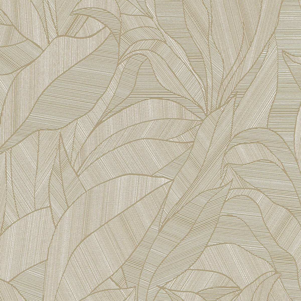 Silvana Leaves Wallpaper - Brown pattern