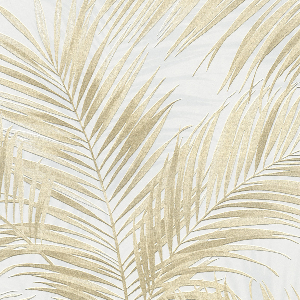 Calvado Palm Wallpaper - Beige pattern