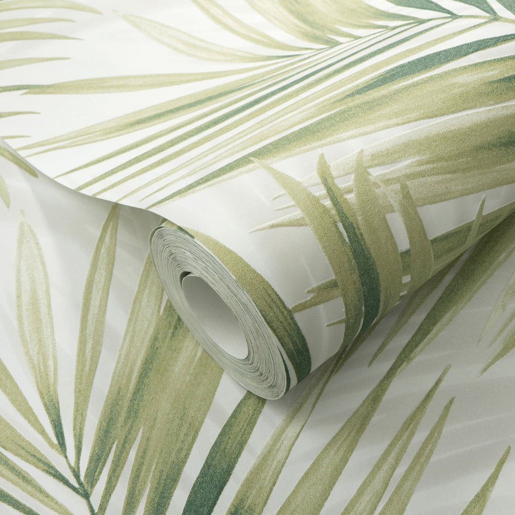Calvado Palm Wallpaper - Green room view