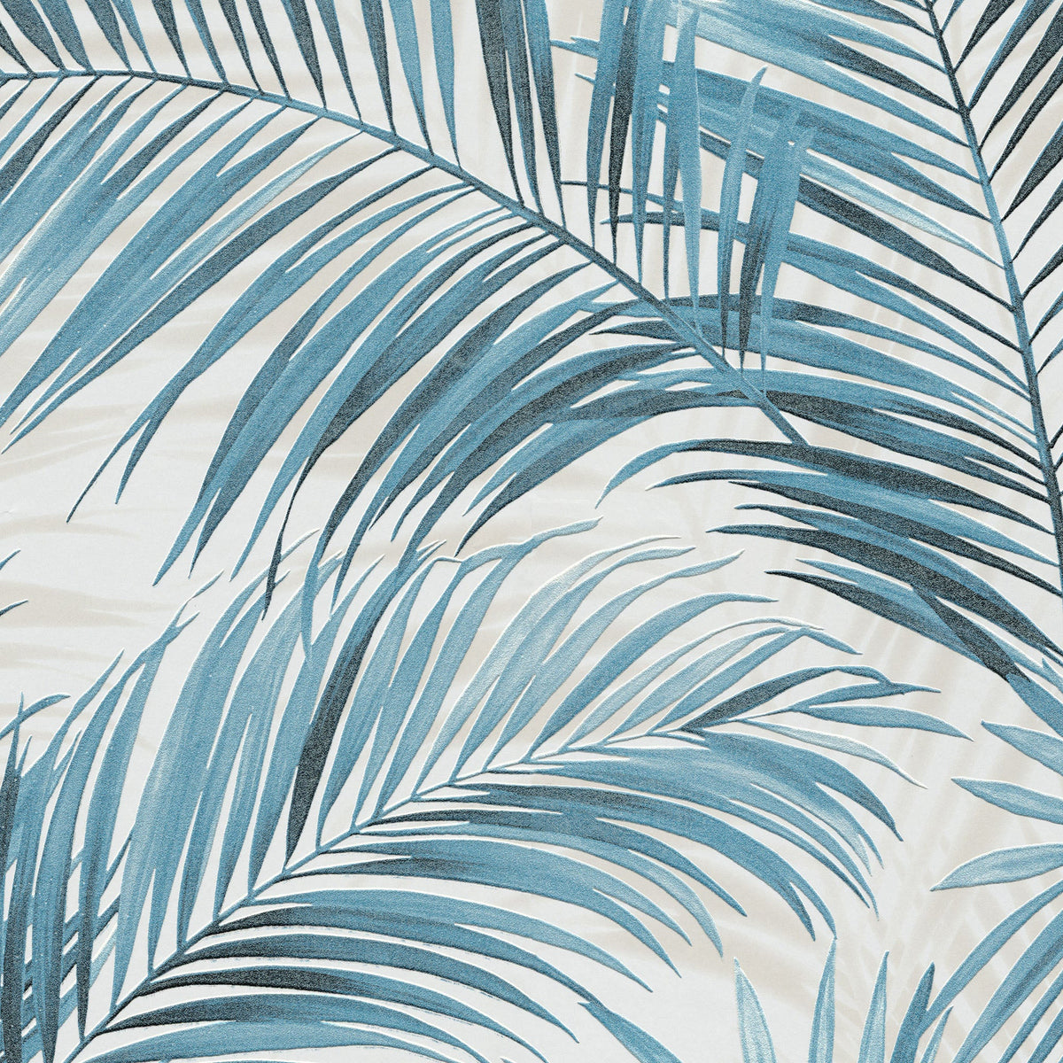 Calvado Palm Wallpaper - Blue pattern