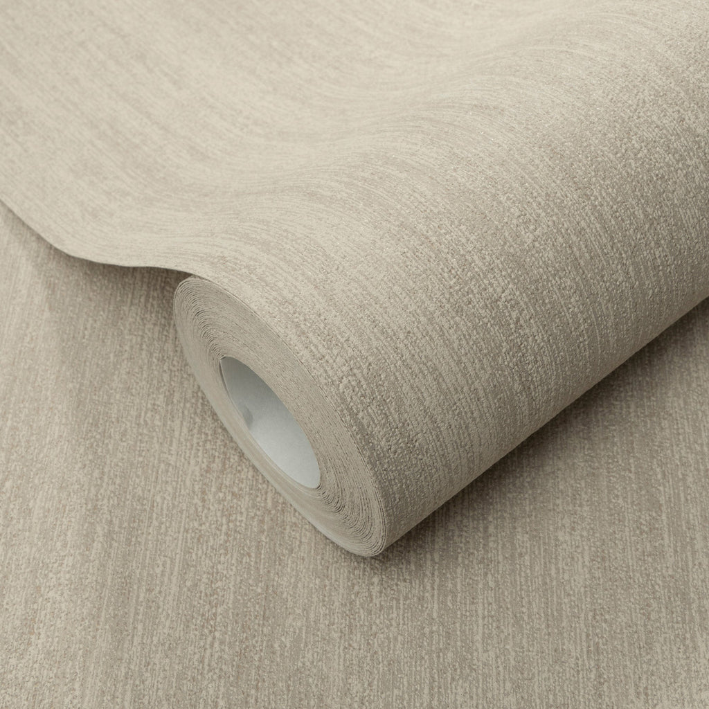 Solano Raised Texture Wallpaper - Brown room view