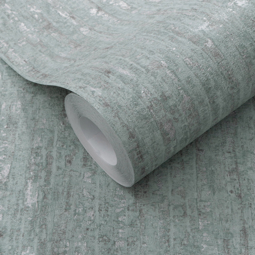 Artisan Texture Wallpaper - Teal room view