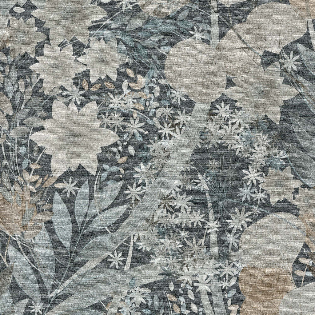 Secret Grove Wallpaper - Navy pattern