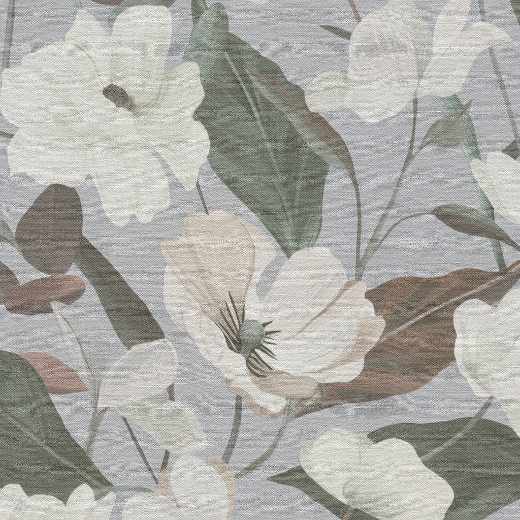 Fairy Blossom Wallpaper - Gray pattern