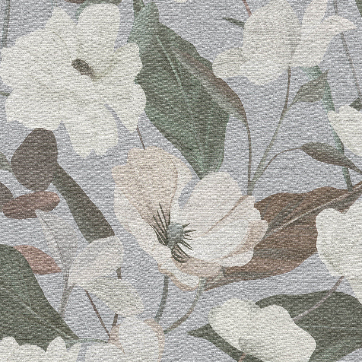 Fairy Blossom Wallpaper - Gray pattern