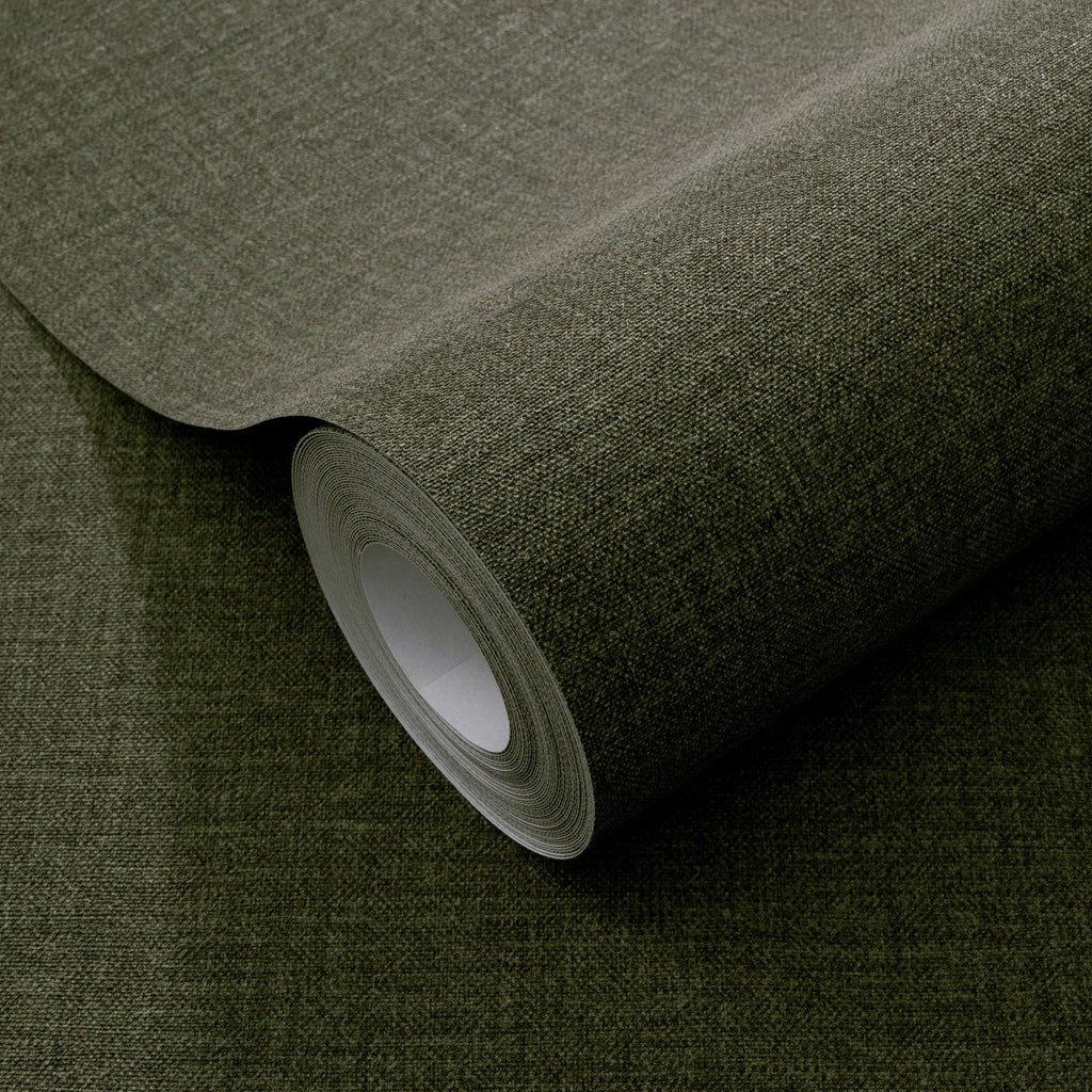 Linen Serenity Wallpaper - Green room view