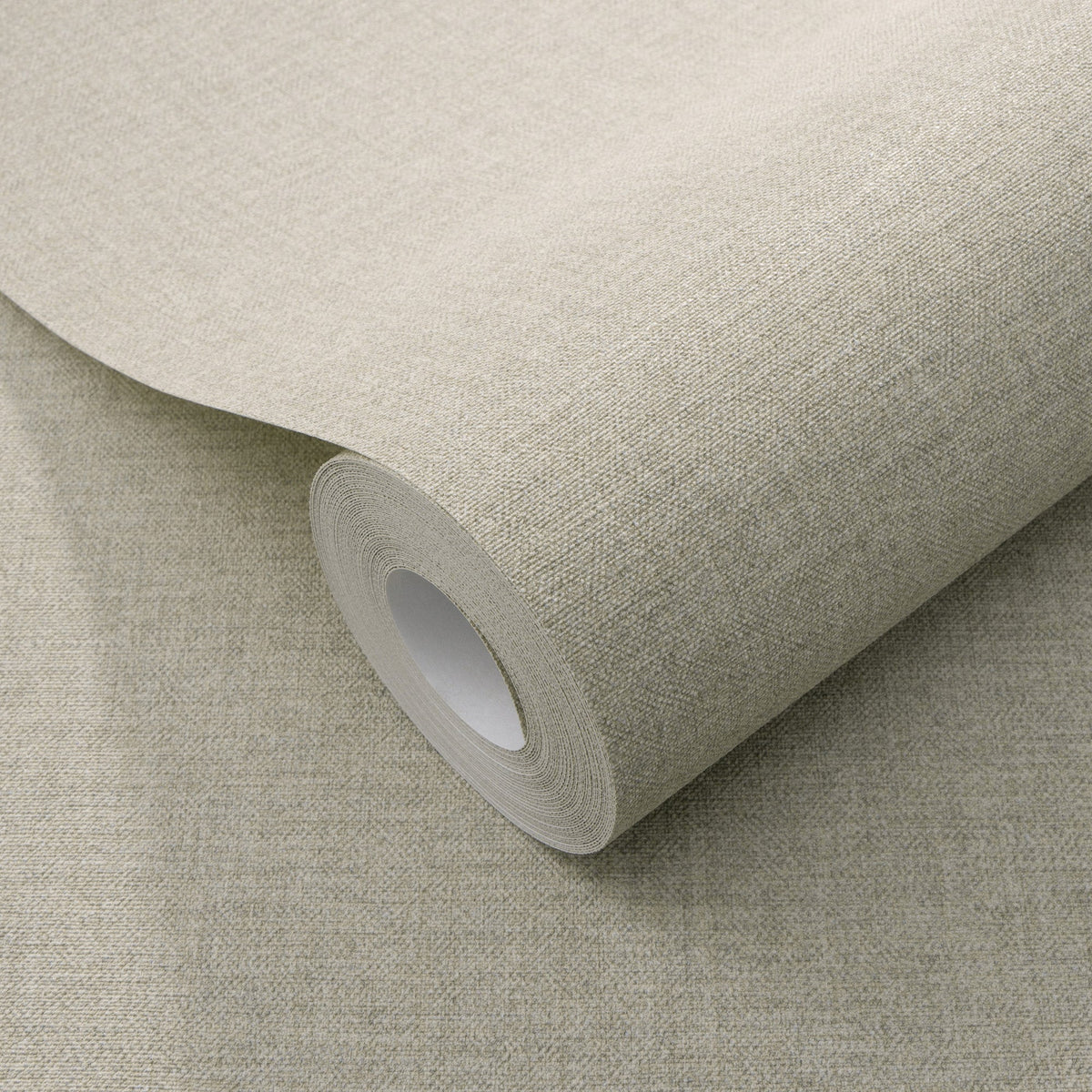 Linen Serenity Wallpaper - Taupe room view