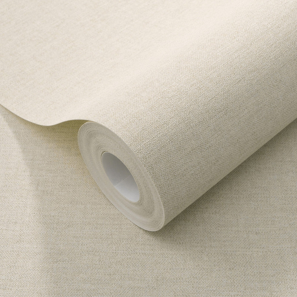 Linen Serenity Wallpaper - Off-White room view