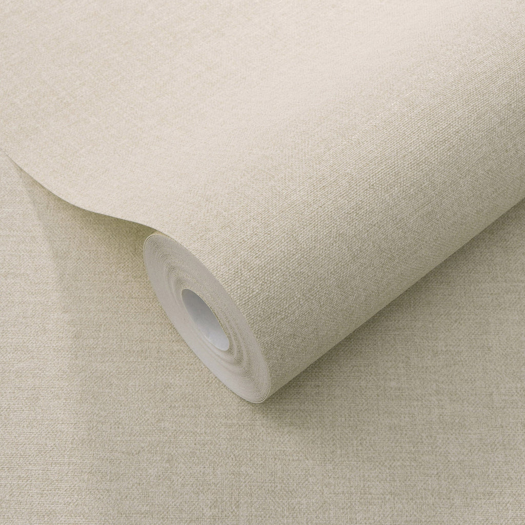 Linen Serenity Wallpaper - Beige room view