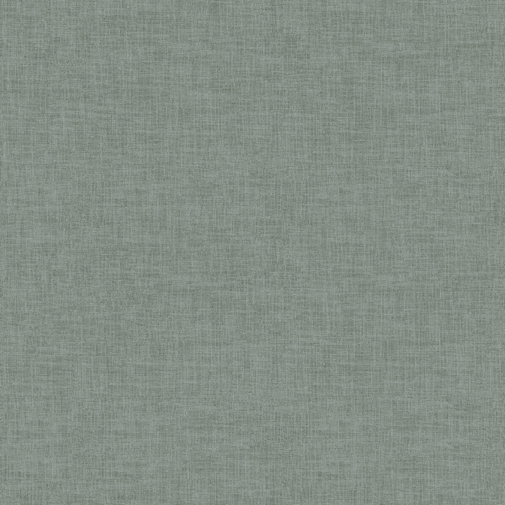 Antibes Linen Weave Texture Wallpaper - Green pattern