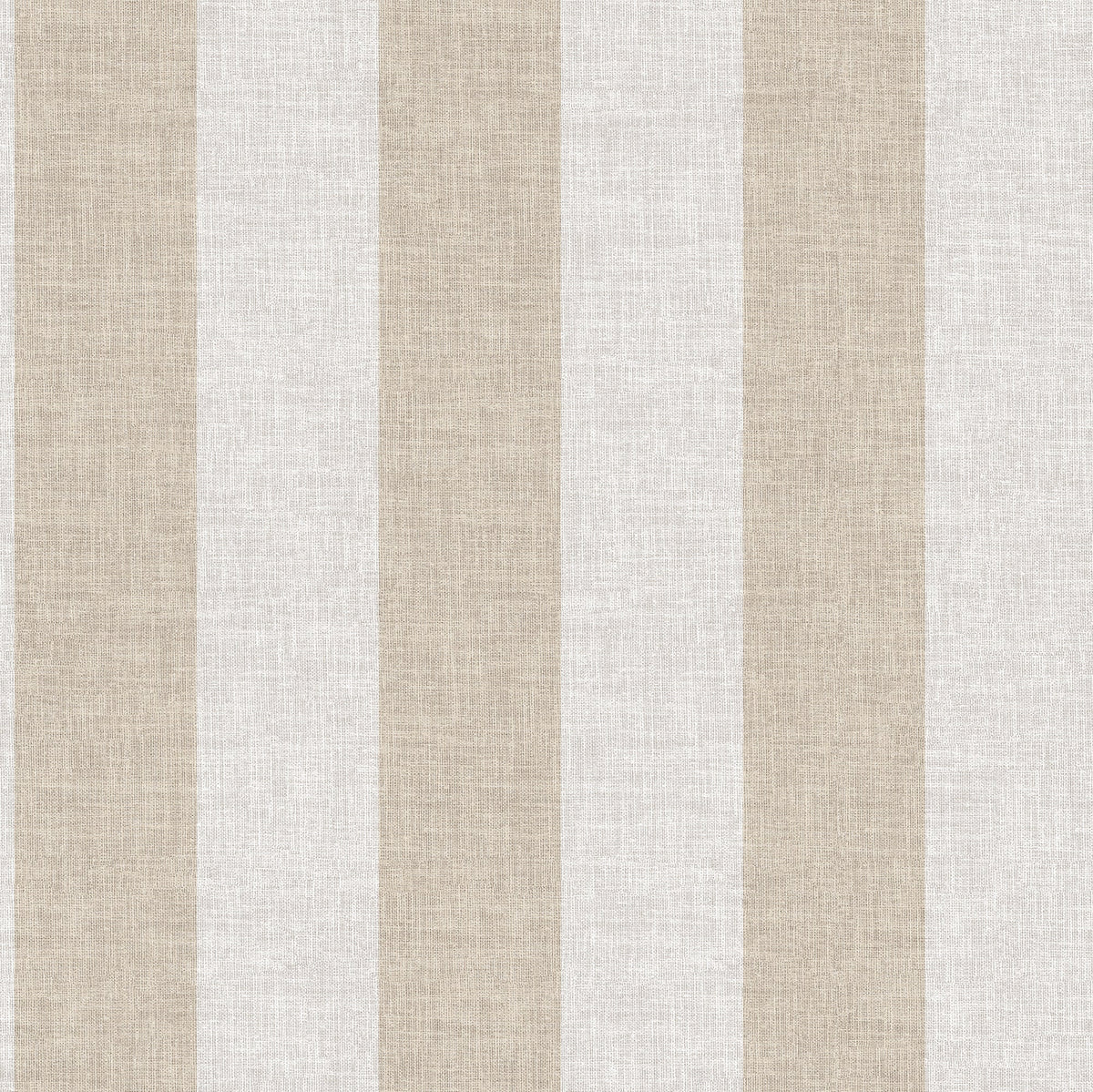 Antibes Linen Stripes Wallpaper - Taupe pattern