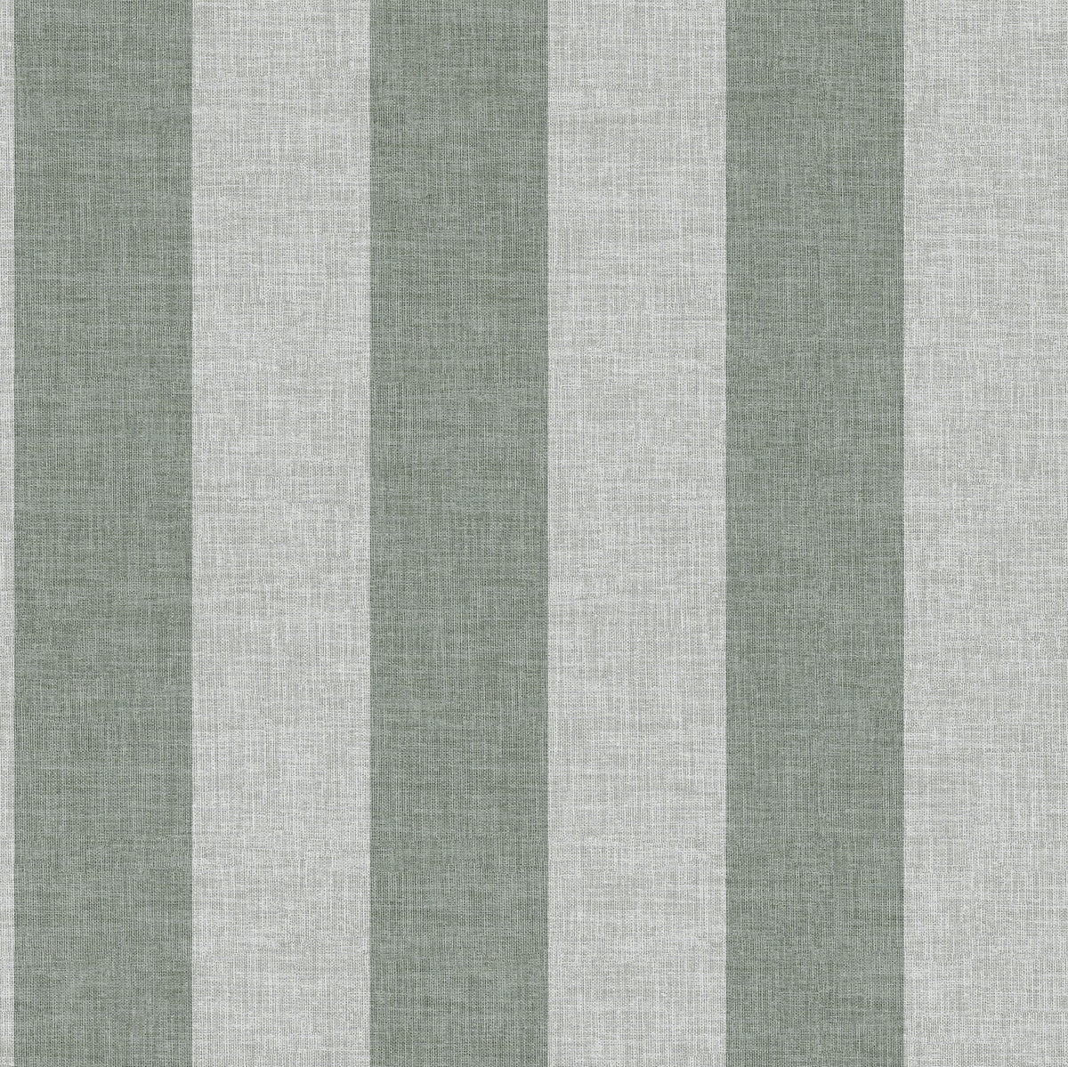 Antibes Linen Stripes Wallpaper - Green pattern