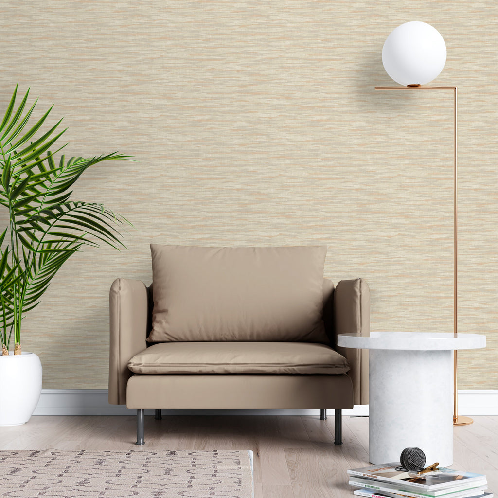 Horizon Wallpaper - Beige room view