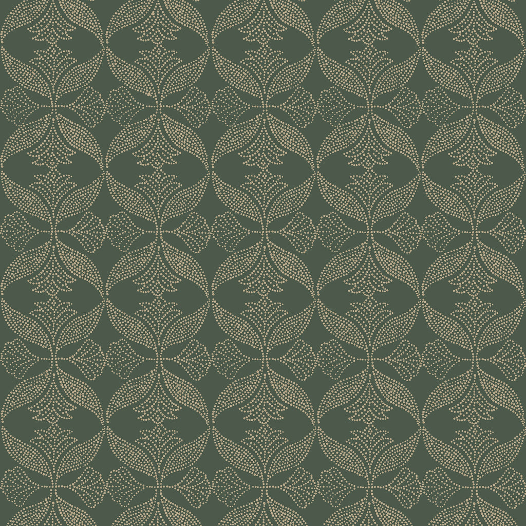 Ornament Wallpaper - Green pattern