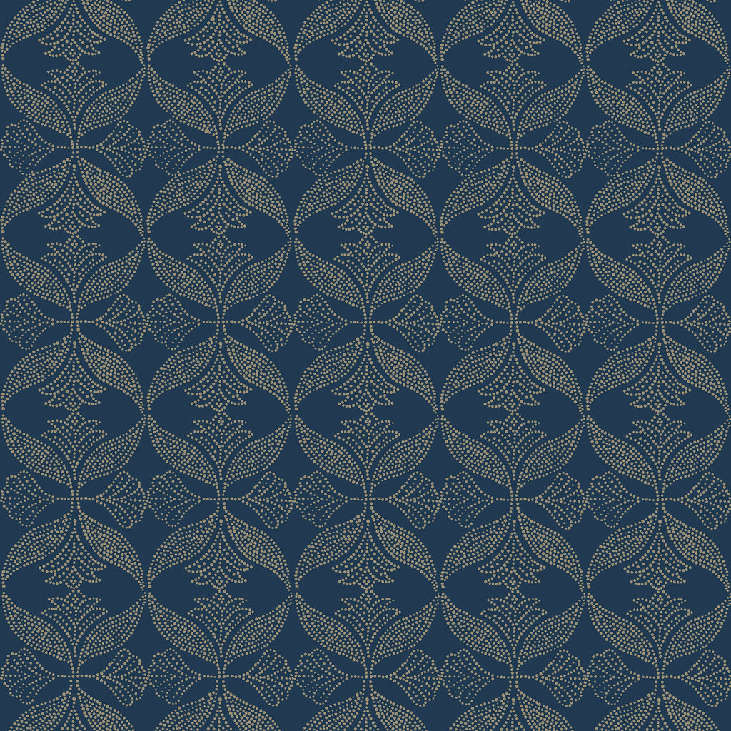 Ornament Wallpaper - Navy pattern