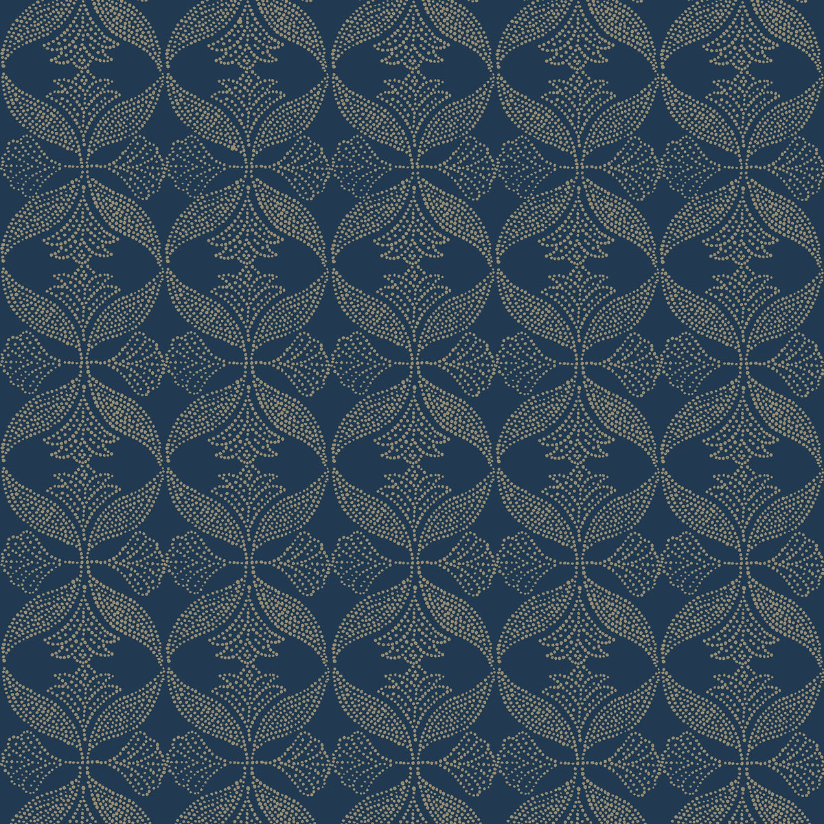 Ornament Wallpaper - Navy pattern