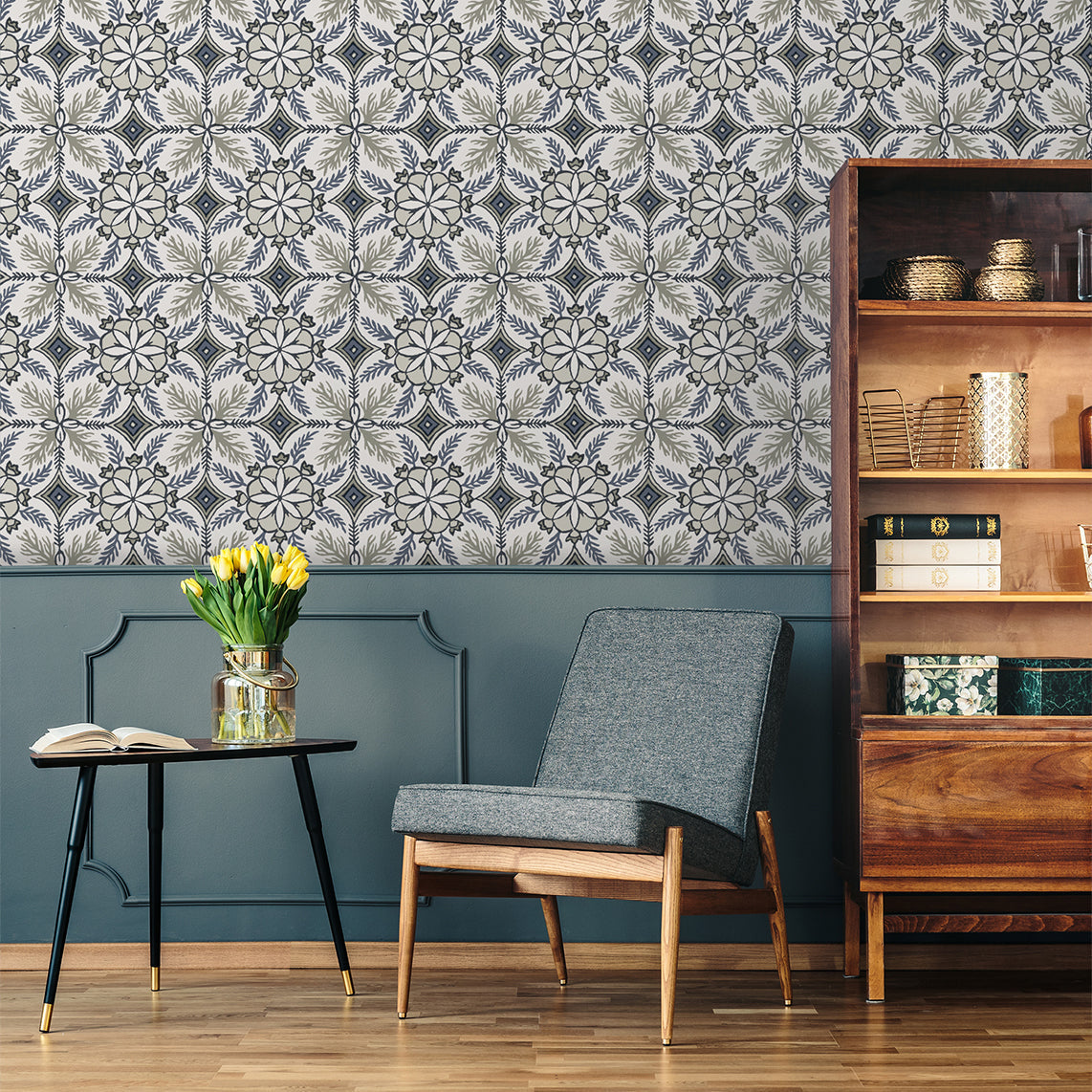 Morocco Wallpaper - Blue room view