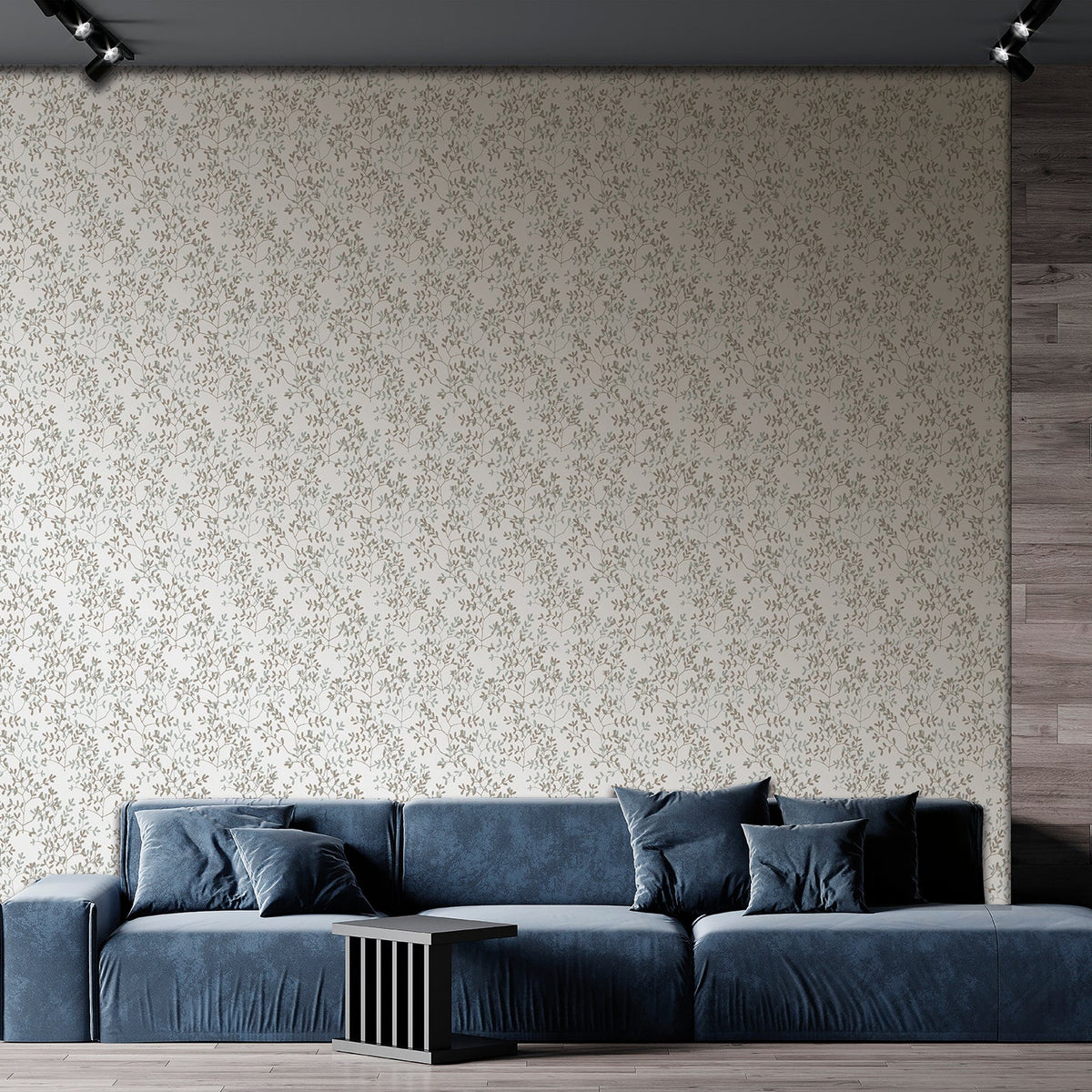 Antibes Branches Wallpaper - White room view