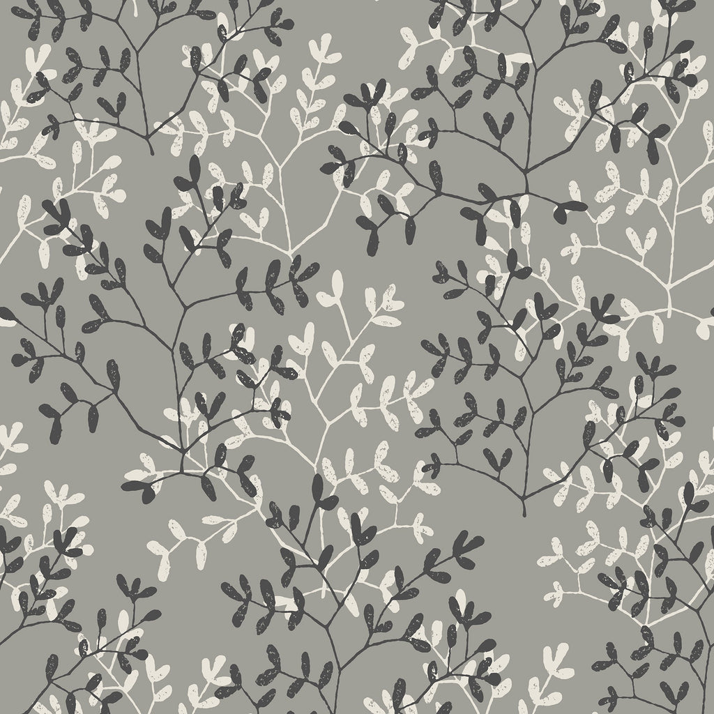 Antibes Branches Wallpaper - Gray pattern