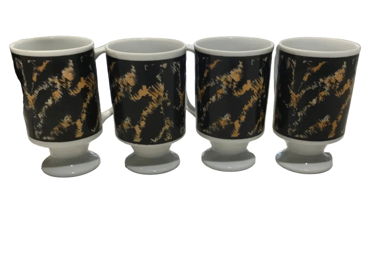 set of 4 japanese mugs