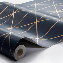 Load image into Gallery viewer, Diamonds Wallpaper in an interior setting