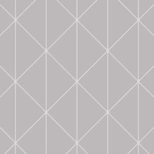 Load image into Gallery viewer, Diamonds Wallpaper - Grey And Silver