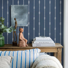 Load image into Gallery viewer, Knot Stripe Wallpaper in an interior setting