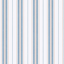 Load image into Gallery viewer, Hamnskär Stripe Wallpaper - Blue And Red