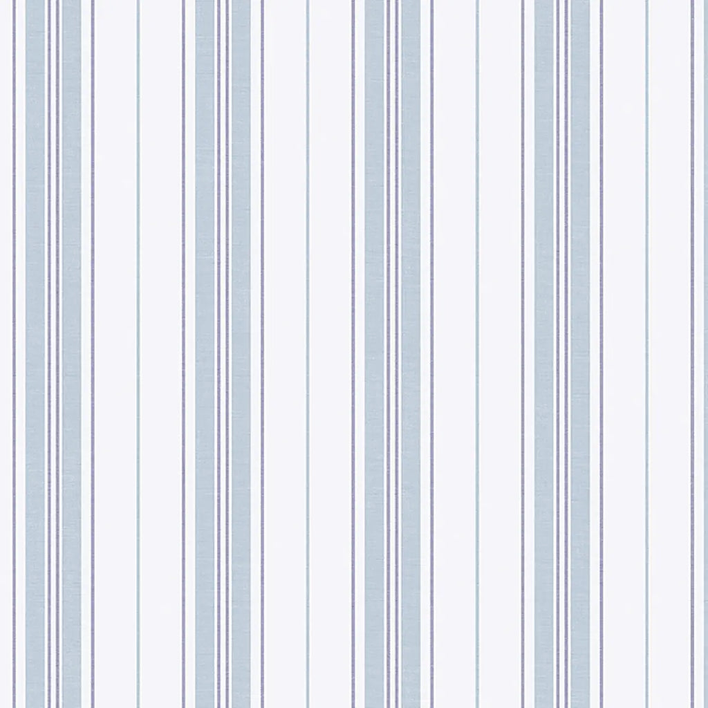 Hamnskär Stripe Wallpaper - Blues