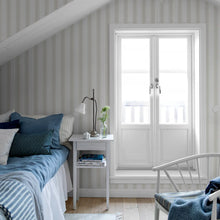 Load image into Gallery viewer, Hamnskär Stripe Wallpaper in an interior setting